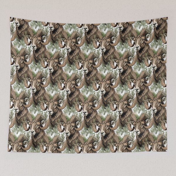 Item preview, Nevada Desert Bighorn Sheep And Sagebrush 1 Pattern  designed and sold by taiche.