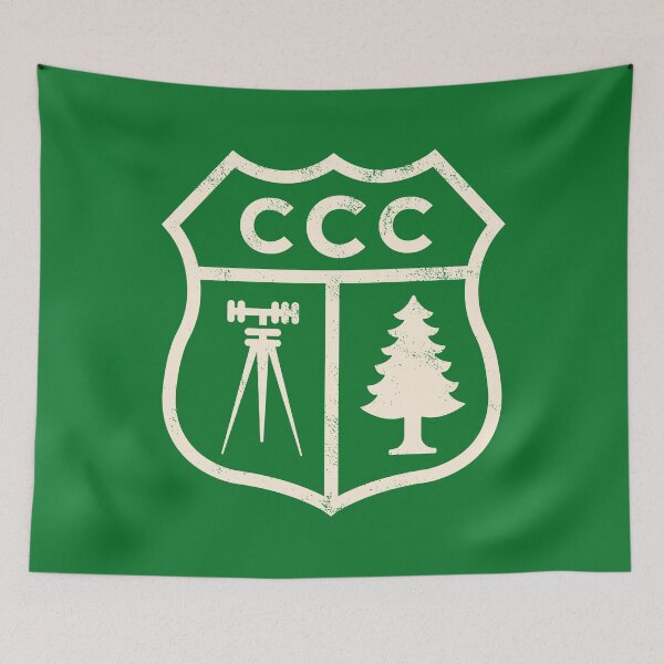 Item preview, Civilian Conservation Corps - Shield Badge designed and sold by deadmansupplyco.