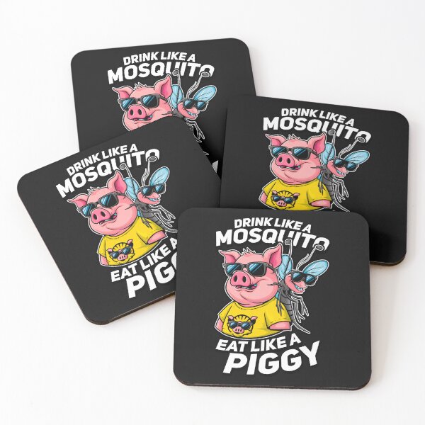 Item preview, Drink Like a Mosquito,Eat like a Piggy Funny T-Shirt designed and sold by Witty Shirts.