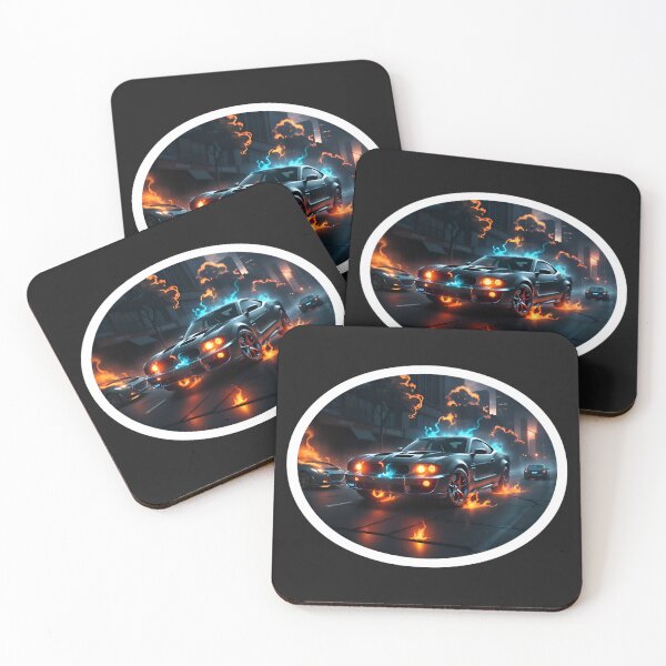 Item preview, Cool Flaming Ghost Rider Muscle Car designed and sold by TheArtOfPat.