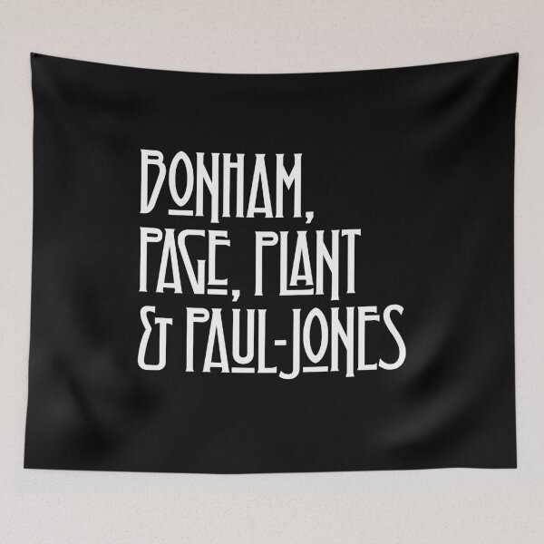 Item preview, Bonham, Page, Plant & Paul-Jones - white designed and sold by DFA.