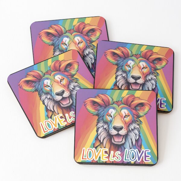 Item preview, Love is Love, Colorful Animal designed and sold by FitEnvy.