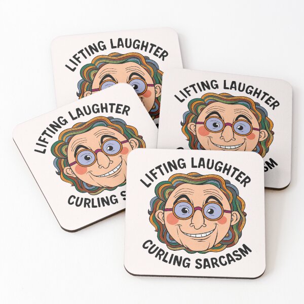 Item preview, Lifting Laughter Curling Sarcasm Funny T-Shirt designed and sold by Witty Shirts.
