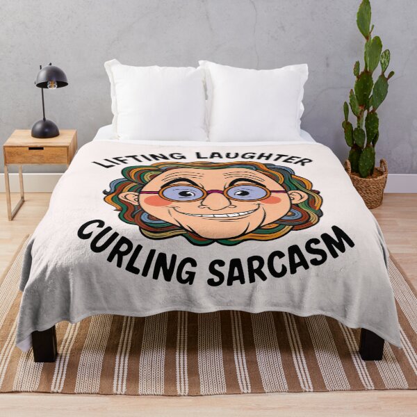 Item preview, Lifting Laughter Curling Sarcasm Funny T-Shirt designed and sold by Witty Shirts.