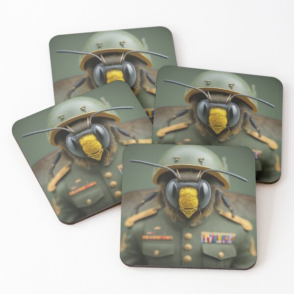 Item preview, Military Bee Commander designed and sold by Furbulous Faces.