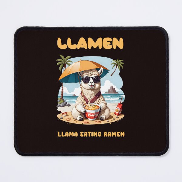 Item preview, Llamen Llama Beach Chill - Ramen Edition designed and sold by GorinART.
