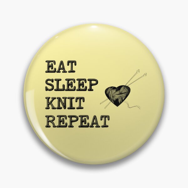 Item preview, Eat Sleep Knit Repeat designed and sold by stressedrodent.
