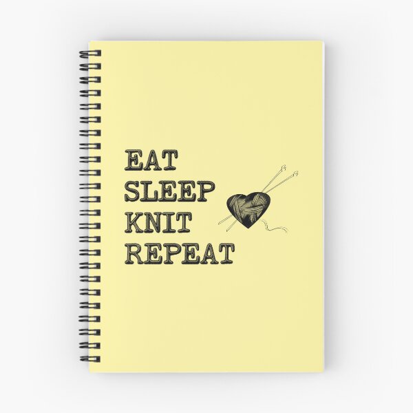 Item preview, Eat Sleep Knit Repeat designed and sold by stressedrodent.