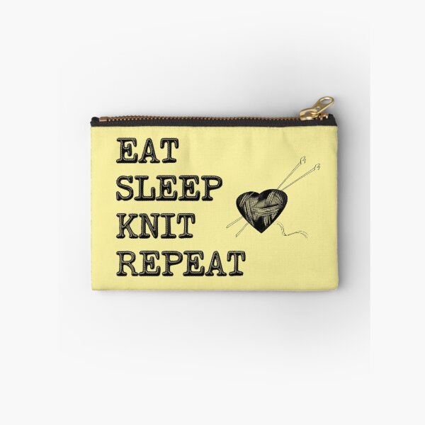 Item preview, Eat Sleep Knit Repeat designed and sold by stressedrodent.