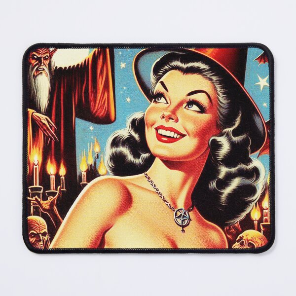 Item preview, Retro Devilish Witch Pin-up designed and sold by PulpVintage.