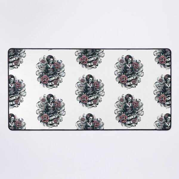 Aperçu de l'œuvre Crâne de Geisha créée et vendue par AvalonTshirts.