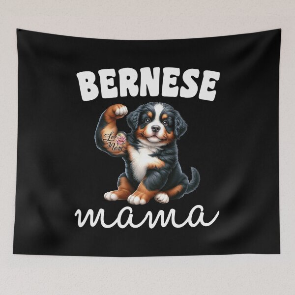 Item preview, Berner Mom Cute Bernese Mountain Dog Mama designed and sold by PrintSavvyTees.