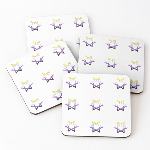 Item preview, Nonbinary flag Star Of David pack non binary designed and sold by Inspirationmotivation.