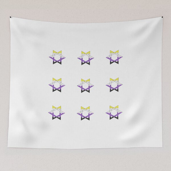 Item preview, Nonbinary flag Star Of David pack non binary designed and sold by Inspirationmotivation.