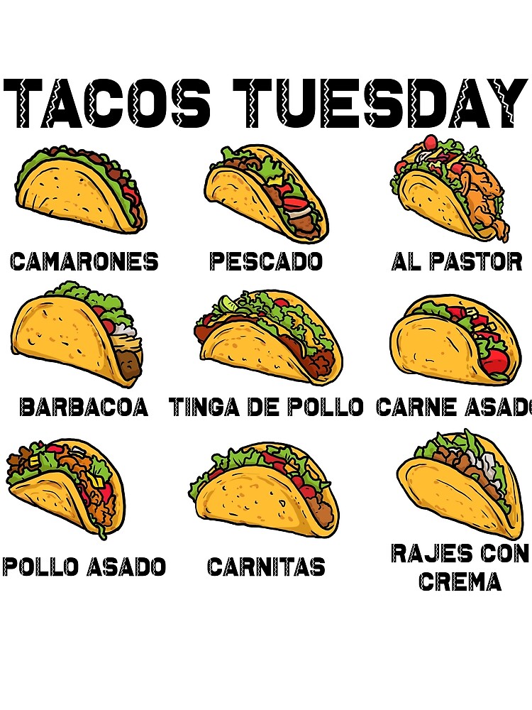 Thumbnail 3 von 3, Tuch, Taco Tuesdays Funny Cinco De Mayo Taco Tuesday Gear designt und verkauft von DynamicDesign.