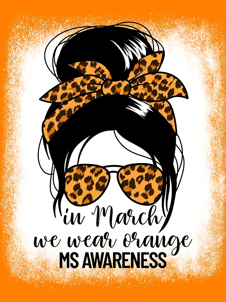 Thumbnail 3 von 3, Tuch, In March We Wear Orange MS Warrior Multiple Sclerosis Gear designt und verkauft von DynamicDesign.