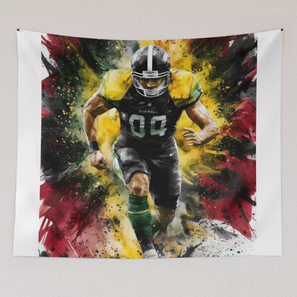 Item preview, American football player. Running towards victory. designed and sold by MyHappyArtShop.