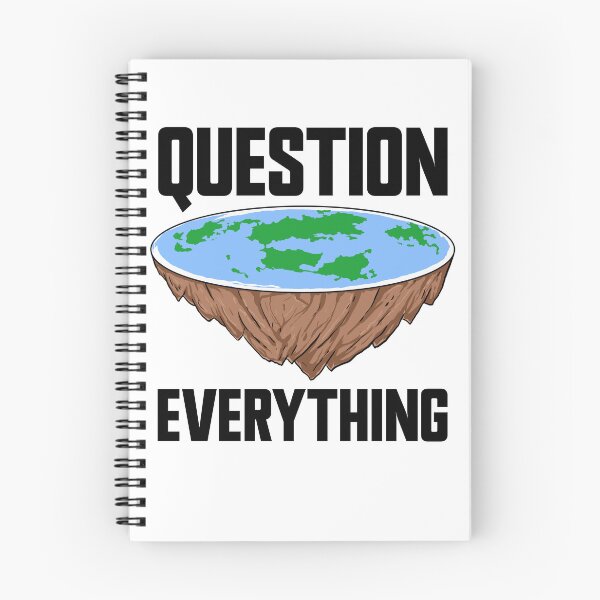 Item preview, Question Everything Conspiracy Theory Funny Flat Earther Gear designed and sold by DynamicDesign.