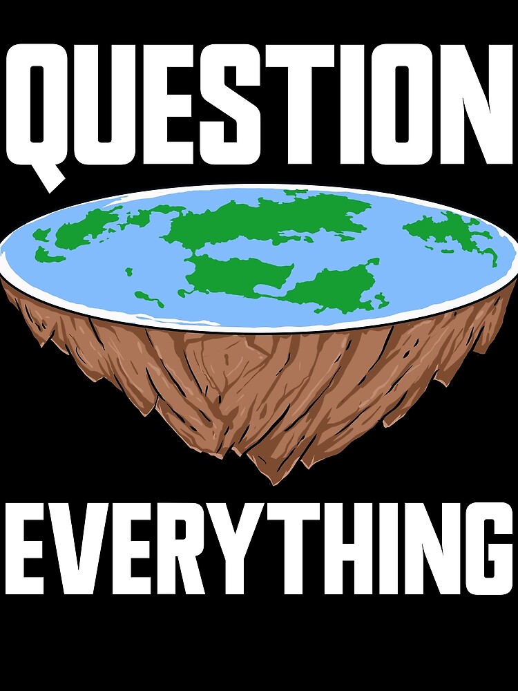Thumbnail 3 von 3, Tuch, Question Everything Conspiracy Theory Funny Flat Earther Gear designt und verkauft von DynamicDesign.