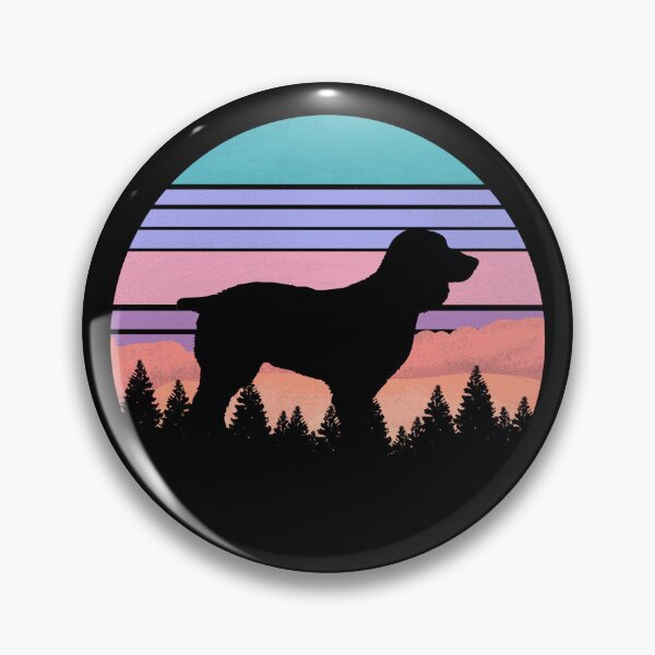 Item preview, Retro Purple Pink Sunset Vintage Forest Boykin Gift designed and sold by Guarddogdrive.