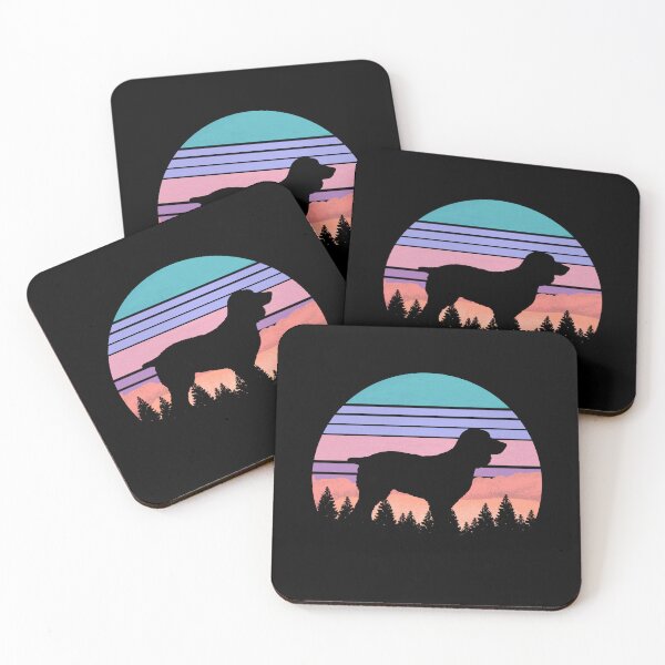 Item preview, Retro Purple Pink Sunset Vintage Forest Boykin Gift designed and sold by Guarddogdrive.