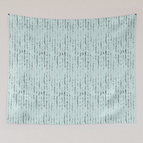 Item preview, pale blue whorls stripes designed and sold by farreystudio.