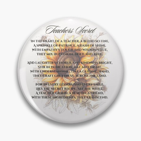 Item preview, Teachers Gift. Teacher Fashion Gift For Teacher Poem designed and sold by PomskysRus.