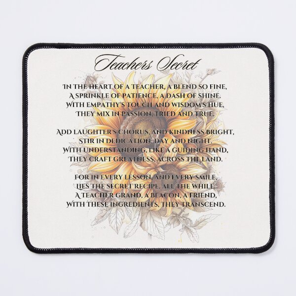 Item preview, Teachers Gift. Teacher Fashion Gift For Teacher Poem designed and sold by PomskysRus.