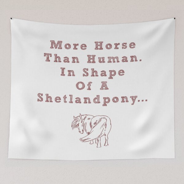 Item preview, More Horse Than Human Drawing Shetlandpony designed and sold by AK-Hevonen.