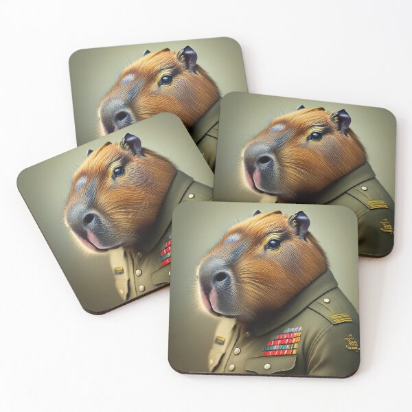 Item preview,  Capybara Soldier designed and sold by Furbulous Faces.