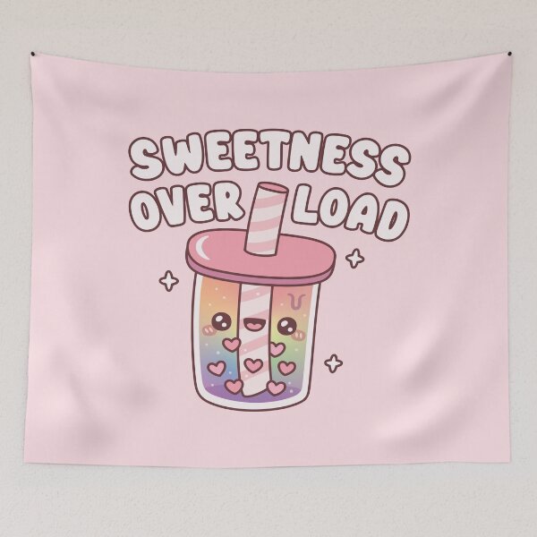Item preview, Cute Bubble Tea With Heart Boba Sweetness Overload designed and sold by rustydoodle.