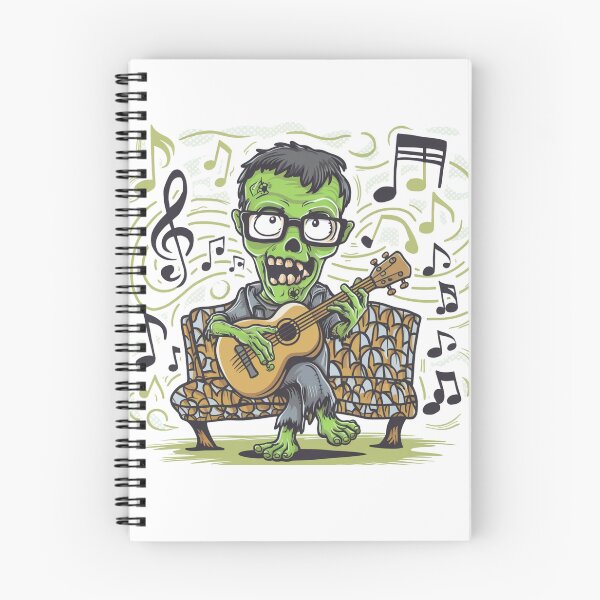 Item preview, GRREN ZOMBIE PLAYING QUITARE designed and sold by ArtisticAvenue6.