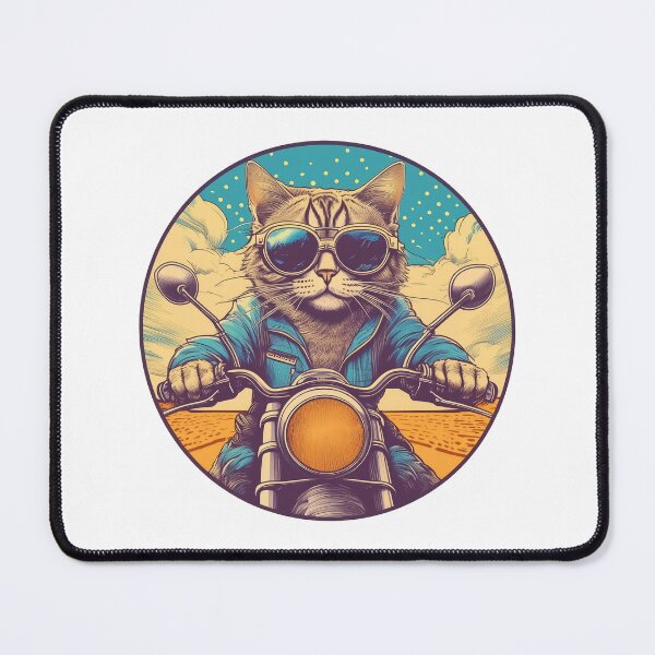 Item preview, Cool cat riding a bike designed and sold by paolaalchapar.