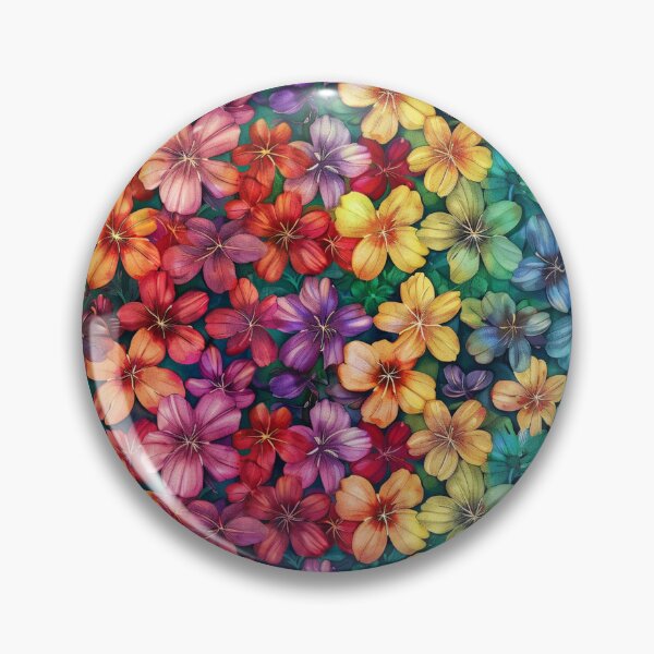 Item preview, Rainbow Flowers Pattern designed and sold by AxeWave.