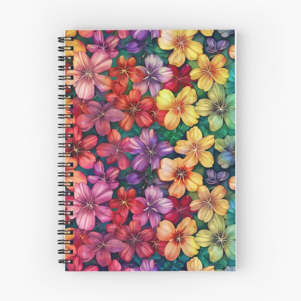 Item preview, Rainbow Flowers Pattern designed and sold by AxeWave.