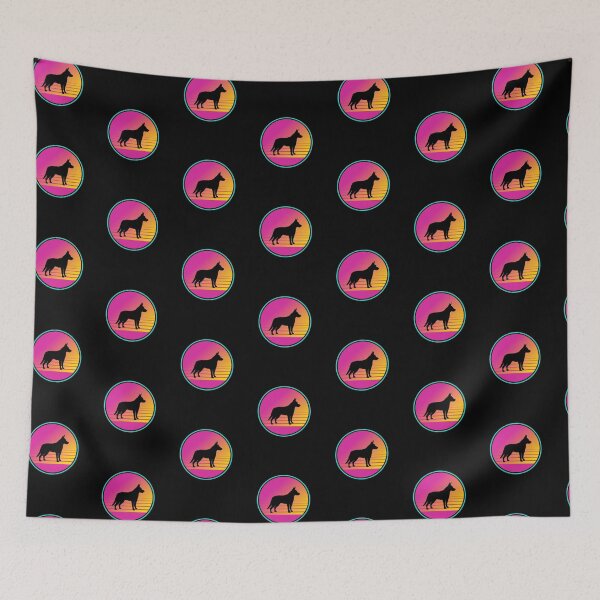 Item preview, Retro Summer Beach 80s Koolie Dog Gift  designed and sold by Guarddogdrive.