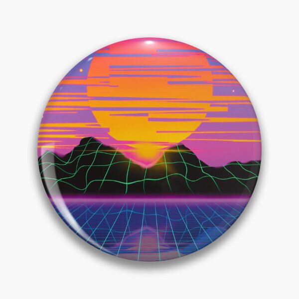 Artikelvorschau, Vapourwave Sunset Reflection: Verzerrte Neon-Vibes entworfen und verkauft von ByteMode.