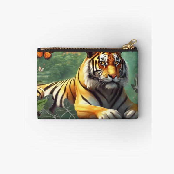 Item preview, Tiger and butterfly, plants, flowers, nature, pagoda, China designed and sold by Sugar Wisdom .