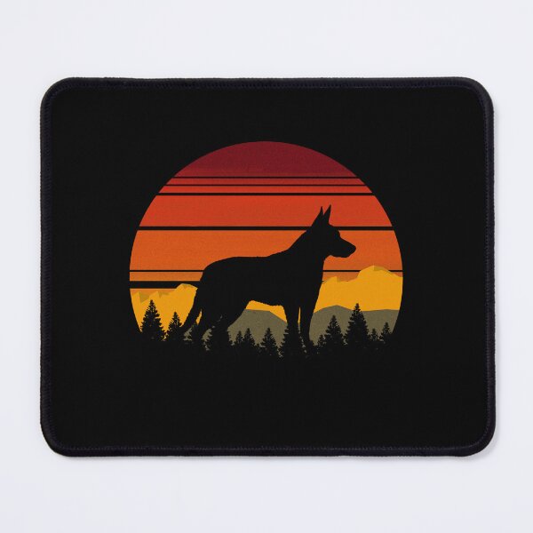 Item preview, Country Retro Sunset Vintage Mountains Koolie Gift designed and sold by Guarddogdrive.