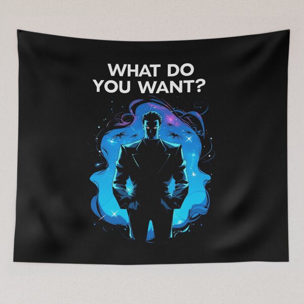 Item preview, What Do You Want - Man Among Shadows - Sci-Fi designed and sold by Fenay Designs.