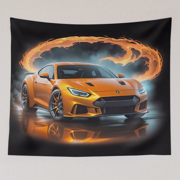 Item preview, Cool Flaming Racing Sports Car designed and sold by TheArtOfPat.