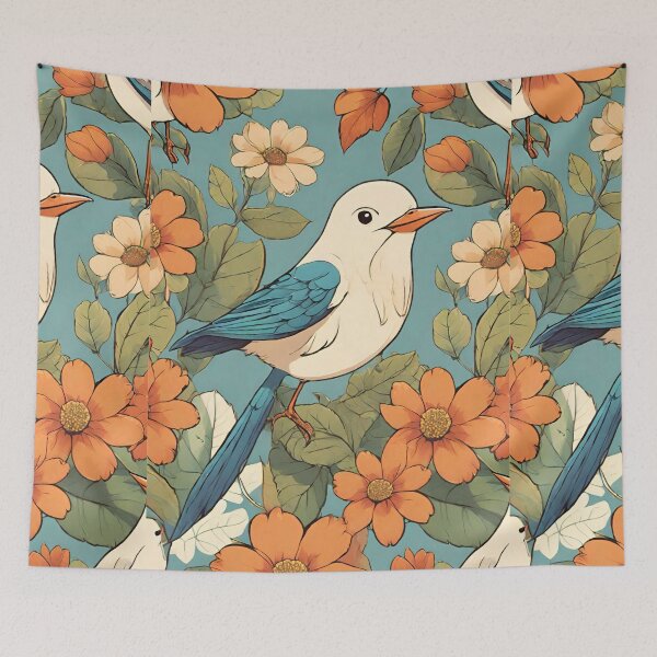 Item preview, THE WARM WHITE BIRDS  designed and sold by MUDUGAMU.