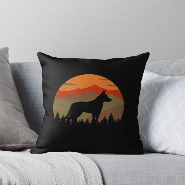 Item preview, Country Retro Sunset Vintage Mountains Koolie Gift designed and sold by Guarddogdrive.