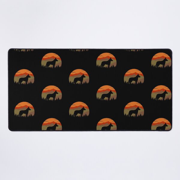 Item preview, Country Retro Sunset Vintage Mountains Koolie Gift designed and sold by Guarddogdrive.