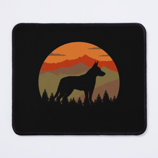 Item preview, Country Retro Sunset Vintage Mountains Koolie Gift designed and sold by Guarddogdrive.