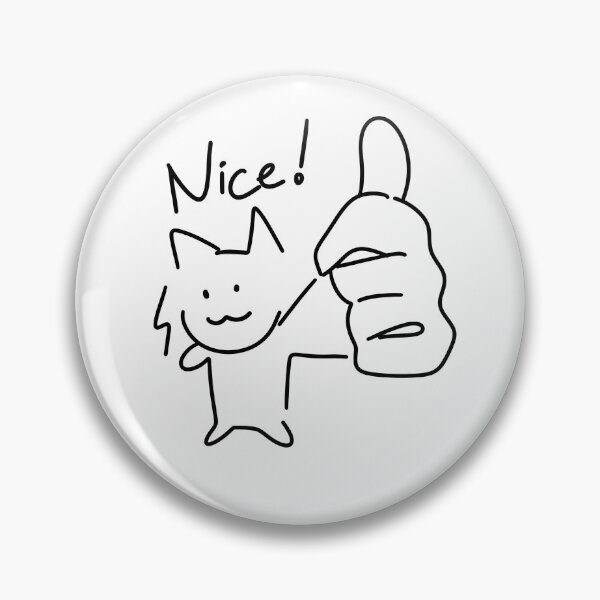 Item preview, Cat with a thumb up saying nice designed and sold by lnshi.