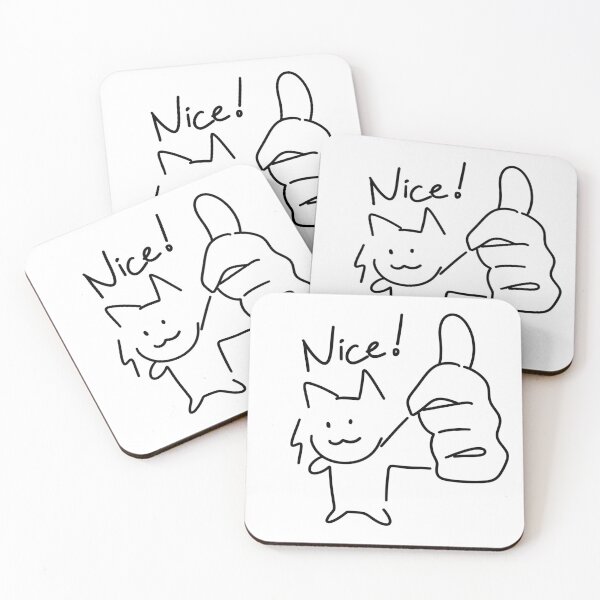 Item preview, Cat with a thumb up saying nice designed and sold by lnshi.
