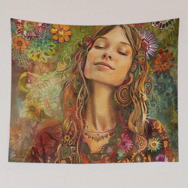 Item preview, Hippie Flower Child designed and sold by dcrc.