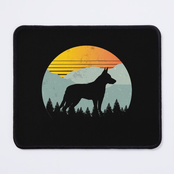 Item preview, Retro Sunny Sunset Vintage Mountains Koolie Gift designed and sold by Guarddogdrive.