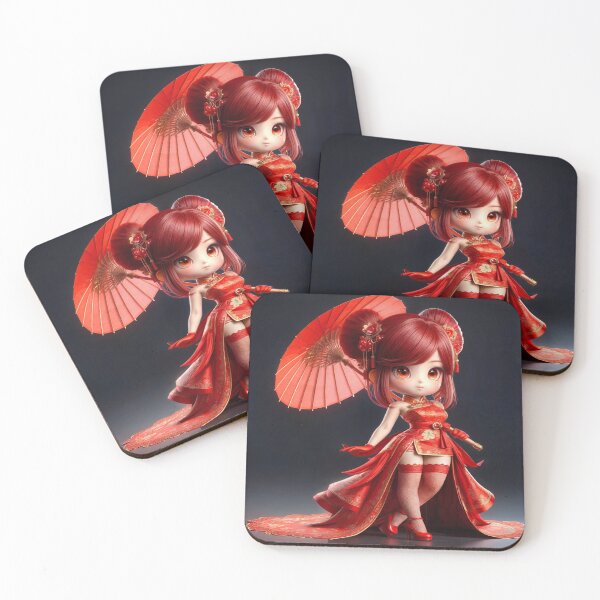 Item preview, Akane the Red Guardian of the Chibi Order of Silk designed and sold by CHIBI_POPZ.